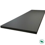 Plan de travail stratifi hpl noir mat 3000 x 650 x 38 mm fsc forestea dimensions : 3000 mm x 650 mm ...
