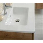 Plan - vasque cramique blanc - longueur :101 cm - profondeur : 46 5 cm - epaisseur : 23 cm