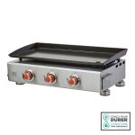 Plancha gaz alicia ii inox 3 feux - brasero - 3 brleurs - plaque acier maille 67 x 34 cm - jusqu ...