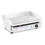 Plancha electrique professionnelle en inox pour restaurant de table 1 feu 55 x 40 cm (3 000 watts 550 ...