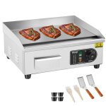 Plancha lectrique - vevor - 2800 w plaque de cuisson en fer et inox temprature rglable 50 - 300 c ...