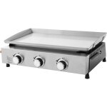 Plancha � gaz - cookingbox - faro - 3 br�leurs - surface de cuisson : 61 x 35 cm - cuve en acier - acier ...