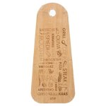 Planche  dcouper - design tapas - 45 x 19 cm - 100% bambou - pratique et dcorative - lgante