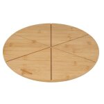 Planche � d�couper - fackelmann - 31119 - bois de bambou - 32 cm - rainures de coupe int�gr�es