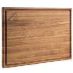 Planche  dcouper solida 40x30x2 cm en chne massif huil design rustique bois massif surface de coupe ...