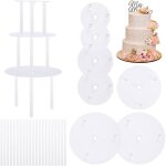 Planches � g�teaux 7 pi�ces - supports 9 � 20 cm avec chevilles support