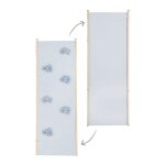Planche de glisse 2en1 - roba - toboggan et mur descalade - bois massif - gris clair - 2 ans +