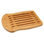 Planche à pain - bambou - 34 x 26 cm - récupération des miettes - design incurvé - Élégante Planche à pain - bambou - 34 x 26 cm - récupération des miettes - design incurvé - Élégante