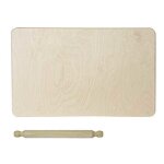 Planche  ptrir planche  ptisserie en bois avec rouleau pte frache pizza 58x36cm