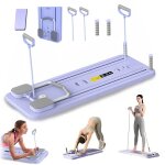 Planche de pilates multifonctionnelle pour les abdominaux avec comptoir pliable � rebond automatique ...