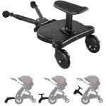 Planche poussette universelle 2 en 1 avec siège amovible marchepied bébé assis ou debout accessoire compatible ... Planche poussette universelle 2 en 1 avec siège amovible marchepied bébé assis ou debout accessoire compatible ...