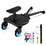 Planche poussette universelle buggy board avec siège pour enfants de 2 à 6 ans (55lb) compatible avec ... Planche poussette universelle buggy board avec siège pour enfants de 2 à 6 ans (55lb) compatible avec ...