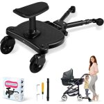 Planche poussette universelle noir avec sige marchepied pour deuxime enfant fixation facile par sangle ...