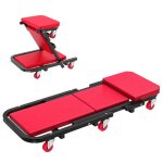 Planche � roulettes de montage chariot de visite m�canicien - homcom - 2 en 1 - pliable en z - - charge ...