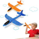 Planeur polystyr�ne xxl pour enfants et adultes - 2 pi�ces avion mousse jouet