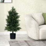 Plante artificielle intérieur extérieur - relax4life - pot de fleurs en ciment - feuilles résistantes ... Plante artificielle intérieur extérieur - relax4life - pot de fleurs en ciment - feuilles résistantes ...