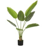 Plante artificielle intérieure - homcom - 109 cm - pot en plastique et terreau floqué - vert Plante artificielle intérieure - homcom - 109 cm - pot en plastique et terreau floqué - vert