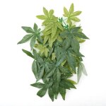 Plante artificielle verte fausses feuilles ornements pour aquarium aquarium reptile terrarium d�coration ...