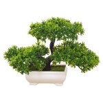 Plante bonsa plante artificielle bonsa artificiel plastique de pin pour bureaurebord de fentrecour label ...