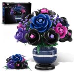 Plante bonsa� artificielle rose noire � construire ? ensemble botanique d�coratif 507 pcs d�coration ...
