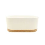 Planteur rectangulaire jardini�re en plastique jardini�re pour l�gumes balcon jardini�re simple(blanc)40 ...
