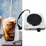 Plaque chauffante electrique 1000w rglable portable maison cuisine plaque de cuisson posable