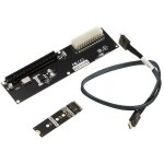 Kalea - informatique plaque de conversion adaptateur m2 nvme m key vers pcie 16x gen 4. 0 32g
