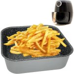 Plaque de cuisson 20x20 cmplate pour air fryermoule de cuisson en imitation pierrecompatible lave - vaisselleq ...