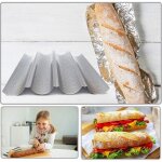 Plaque de cuisson pour 4 baguettes 38 x 33 cm