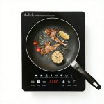 Plaque � induction portable 1 feu 2200w10 niveaux de chauffe boost �cran tactile minuterie facile � nettoyer ...
