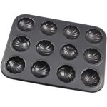 Plaque de cuisson en forme de coquille moule À madeleine antiadhésif À 12 cavités moule À gâteau en acier ... Plaque de cuisson en forme de coquille moule À madeleine antiadhésif À 12 cavités moule À gâteau en acier ...