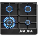 Plaque de cuisson gaz 4 feuxtable de cuisson gaz avec scurit thermocoupleconvient pour le gaz naturel ...