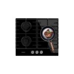 Plaque de cuisson à gaz - bolero - squad g 3200f - verre noir - 3 foyers - 6250 w Plaque de cuisson à gaz - bolero - squad g 3200f - verre noir - 3 foyers - 6250 w