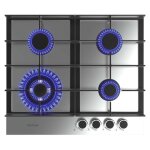 Plaque de cuisson au gaz - cecotec - bolero squad g 4400f - 4 feux - acier inox - 8 kw