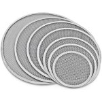 Plaque de cuisson pour pizza au four en maille daluminium anti - adh�sif avec trous et bord sans couture ...