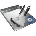 � plaque de cuisson - plancha en acier inoxydable �pais - 40 x 30 cm - convient pour barbecue � gaz et ...