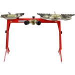 Plaque de cuisson posable victoria sport r�chaud � gaz touristique medium 2 br�leurs