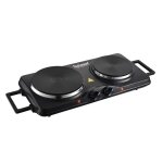 Plaque electrique 2 feux techwood tpe - 2506 protection anti surchauffe - thermostat r�glable - puissance ...