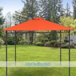 Plaque paissie remplacement toit terrasse pare - soleil en polyester orange de 298 x 295 m pour terrasse ...