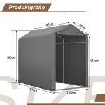 Plaque paissieabri de garage pour vlos 187x100x160 cm abri de jardin tente de rangement tente de garage ...