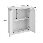 Plaque �paissiearmoire de salle de bains murale blanche avec porte en osier armoire � pharmacie de salle ...