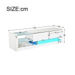 Plaque épaissieélégant meuble tv blanc brillant. 14 m de long éclairage led 16 couleurs surface tv 60 ... Plaque épaissieélégant meuble tv blanc brillant. 14 m de long éclairage led 16 couleurs surface tv 60 ...