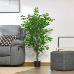 Plaque �paissieficus artificiel grand 135 cm plantes artificielles plantes artificielles en plastique ...