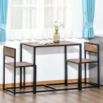 Plaque �paissiegroupe de salle � manger cuisine table � manger avec deux chaises table � manger pour ...