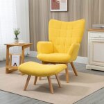 Plaque �paissiehomem fauteuils d�contract�s fauteuils d�contract�s jaune fauteuil oreille avec tabouret ...