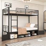 Plaque �paissielit � cadre en fer lits superpos�s armoire � chaussures ouverte petit casier � deux portes ...