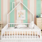 Plaque �paissielit rembourr� 140 x 200 cm lit enfant en forme de chemin�e lit � lattes (sans matelas) ...