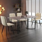 Plaque �paissienouveau premium sense dining group (set de 5) table � manger avec 4 chaises table � manger ...