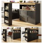 Plaque paissienouvelle table de bar pivotante 360 en matriau cologique (corps 105 x 39 x 102 cm) ...