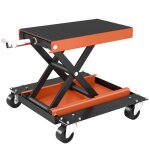 Plaque �paissiepompe � v�lo de 500 kg de capacit� plateforme �l�vatrice pour moto r�glable en hauteur ...